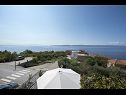 Apartmány Robert - sea view : A1(4+1), A2(4+2) Brela - Riviera Makarska  - Apartmán - A2(4+2): výhled z terasy