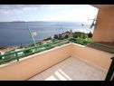 Apartmány Up - amazing sea view: A1(2) Brela - Riviera Makarska  - Apartmán - A1(2): výhled  na moře (dům a okolí)