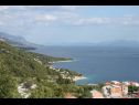 Apartmány Up - amazing sea view: A1(2) Brela - Riviera Makarska  - Apartmán - A1(2): výhled z terasy