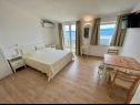 Apartmány Via - 250 m from sea: SA2(2), SA3(2), SA4(2), SA1(2) Brela - Riviera Makarska  - Studio apartmán - SA3(2): ložnice