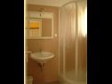 Apartmány Secret garden - seaview: A1(4), A2(2) Brela - Riviera Makarska  - Apartmán - A1(4): koupelna s WC