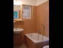 Apartmány Secret garden - seaview: A1(4), A2(2) Brela - Riviera Makarska  - Apartmán - A2(2): koupelna s WC