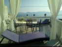 Apartmány Jure - terrace with amazing sea view: A1 Leona (6+2), A2 Ivano (6+2) Brist - Riviera Makarska  - Apartmán - A2 Ivano (6+2): terasa