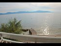 Apartmány Bale - right at the beach: A1 Plaza(4) Brist - Riviera Makarska  - výhled  na moře