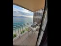 Apartmány Danka - affordable and at the beach: SA1(2) Brist - Riviera Makarska  - Studio apartmán - SA1(2): balkón