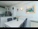 Apartmány Jure - terrace with amazing sea view: A1 Leona (6+2), A2 Ivano (6+2) Brist - Riviera Makarska  - Apartmán - A1 Leona (6+2): kuchyně a jídelna
