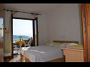 Apartmány Jozo - 150 m from pebble beach: A1(2), A2(2), A3(2), A4(4), A5(4) Gradac - Riviera Makarska  - Apartmán - A3(2): ložnice