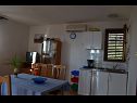 Apartmány Jozo - 150 m from pebble beach: A1(2), A2(2), A3(2), A4(4), A5(4) Gradac - Riviera Makarska  - Apartmán - A3(2): kuchyně a jídelna