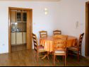 Apartmány Biljana - 150m from beach: A1(2+1), A2(2+2), A3(5), A4(2+2) Gradac - Riviera Makarska  - Apartmán - A4(2+2): jídelna