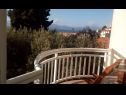 Apartmány Biljana - 150m from beach: A1(2+1), A2(2+2), A3(5), A4(2+2) Gradac - Riviera Makarska  - Apartmán - A2(2+2): výhled z balkónu