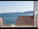 Apartmány Ruzica - with sea view: A1 - plavi(3+2), A2 - (2+2), A3 - zuti(3+2) Igrane - Riviera Makarska  - Apartmán - A2 - (2+2): výhled z terasy