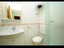 Apartmány a pokoje Ljuba - 130 meter from sea SA1(2), SA2(2+1), SA6(2+1), A4(2+1), R3(2+1), R7(2+1) Makarska - Riviera Makarska  - Studio apartmán - SA6(2+1): koupelna s WC