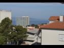 Apartmány Jadro - 250 m from beach A1(4), A2Gornji(2+1), A3Srednji(2+1), A4Prizemlje(2) Makarska - Riviera Makarska  - Apartmán - A1(4): výhled z terasy