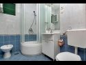 Apartmány Smi - 250 m from sea: A1 juzni(2+1), A2 sjeverni(2+1), A3(4) Makarska - Riviera Makarska  - Apartmán - A3(4): koupelna s WC