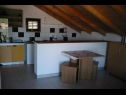 Apartmány Marija - 20 m from beach : A1(2+3), A3(2+2), A4(2+2), SA5(2+1) Betina - Ostrov Murter  - Studio apartmán - SA5(2+1): kuchyně a jídelna