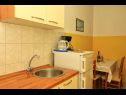 Apartmány Slavica - free parking A1 Mali (3), A2 Veliki (4) Jezera - Ostrov Murter  - Apartmán - A1 Mali (3): kuchyně a jídelna