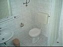 Apartmány Mari - 40 m from sea: A1(4), A2(2+2), SA3(2) Krilo Jesenice - Riviera Omiš  - Studio apartmán - SA3(2): koupelna s WC