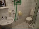 Apartmány Don - 90m from the sea: A4(5), SA1 2S(2), SA2 2R(2) Dinjiška - Ostrov Pag  - Studio apartmán - SA1 2S(2): koupelna s WC