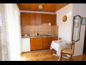 Apartmány a pokoje Ivan - great location: A1(2+2), A2(4), SA3(2), R1(2), R2(2) , R3(2) Novalja - Ostrov Pag  - Studio apartmán - SA3(2): kuchyně a jídelna