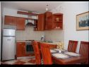 Apartmány Pero - 50 m from sea : A1 Ljiljana(4), SA2(2), A3 Lea(2) Banjol - Ostrov Rab  - Apartmán - A1 Ljiljana(4): kuchyně a jídelna