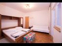 Apartmány Anka - 10 m from sea: A1(4), A2(4) Kampor - Ostrov Rab  - Apartmán - A2(4): ložnice