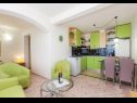Apartmány Ivni - great view: A1(4+2), SA2(2+2) Cesarica - Riviera Senj  - Studio apartmán - SA2(2+2): kuchyně a jídelna