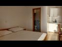 Apartmány Jase - 30 m from beach : SA1-crvena kuhinja(2), A2(4), SA3(2+1), SA4-bijela kuhinja(2) Lukovo Šugarje - Riviera Senj  - Studio apartmán - SA4-bijela kuhinja(2): ložnice