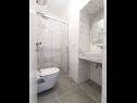 Apartmány Kate - 200 m from beach: A1(2), A2(4+1), SA3(2), A4(6+1) Vodice - Riviera Šibenik  - Studio apartmán - SA3(2): koupelna s WC