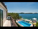 Prázdninový dům/vila Lucmar - swimming pool and sea view H(8+2) Zatoglav - Riviera Šibenik  - Chorvatsko  - H(8+2): terasa