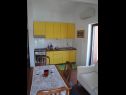 Apartmány Niki - 5m from the sea: A1-Mande (3+1), A2 -Hela (4) Drvenik Veli (Ostrov Drvenik Veli) - Riviera Trogir  - Apartmán - A2 -Hela (4): kuchyně a jídelna