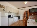 Apartmány Mare - 30 m from pebble beach: SA1(2), SA2(2), A3(4), A4(4), A5(8) Seget Vranjica - Riviera Trogir  - Apartmán - A5(8): kuchyně a jídelna