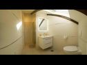Apartmány Filip - vineyard and large terrace: SA1 žuti(2), SA2 rozi(2) Vis - Ostrov Vis  - Studio apartmán - SA1 žuti(2): koupelna s WC
