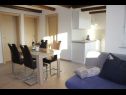 Apartmány Ivan C A1(4+1), A2(4+1), A4(4+1), A3(4+1) Bibinje - Riviera Zadar  - Apartmán - A4(4+1): kuchyně a jídelna