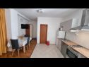 Apartmány Ivo - 500 m to sandy beach: A1(2+2), A2(6+2), SA3(2+1) Ljubač - Riviera Zadar  - Studio apartmán - SA3(2+1): kuchyně a jídelna