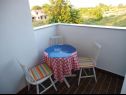 Apartmány Dali - 300 m from the beach: SA1 1D (3), A2 1L (5), A3 2k (6) Nin - Riviera Zadar  - Studio apartmán - SA1 1D (3): balkón