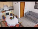 Apartmány Remi - 300 m from sea: A1(4+2), A2(2+2), A3(2+2) Nin - Riviera Zadar  - Apartmán - A1(4+2): kuchyně a jídelna
