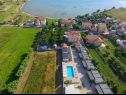 Apartmány Ani - with pool : SA4(2), A5(2+2), A6(2+2) Privlaka - Riviera Zadar  - výhled  na moře