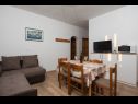 Apartmány Armitage - family friendly: A1(4), A2(4+1), A3(2+1), A4(2+1), A5(2+1) Privlaka - Riviera Zadar  - Apartmán - A2(4+1): jídelna