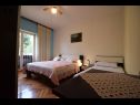 Apartmány Mirja - 130 m from sea: A1(8+1) Starigrad-Paklenica - Riviera Zadar  - Apartmán - A1(8+1): ložnice