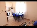Apartmány a pokoje Jagoda - comfy and cozy : A1 Lijevi (3+2), A2 Desni (3+2), R1(4) Zadar - Riviera Zadar  - Apartmán - A2 Desni (3+2): kuchyně a jídelna