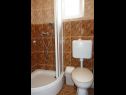 Apartmány Ivo - family friendly: A1 Crveni (2+2), A2 Plavi (2+2), A3 Bez (2+2) Zaton (Zadar) - Riviera Zadar  - Apartmán - A3 Bez (2+2): koupelna s WC