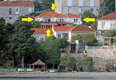 Apartmány Vedro - 50 m from sea: 1- Red(4+1), 2 - Purple(2+1), 3 - Blue(2), 4 - Green(2+2) Korčula - Ostrov Korčula 