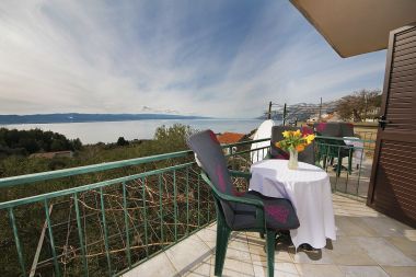 Apartmány Panorama - terrace with sea view: A1(4) Brela - Riviera Makarska 