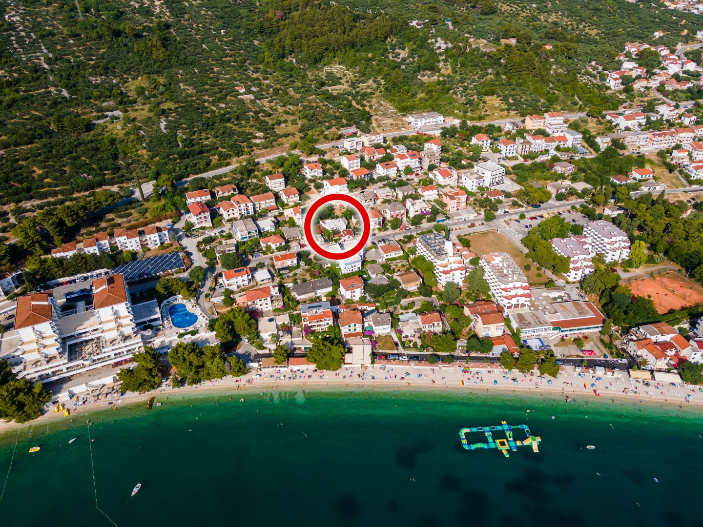 Apartmány Goge - 90 m from the beach: A1(4), SA2(2) Gradac - Riviera Makarska 